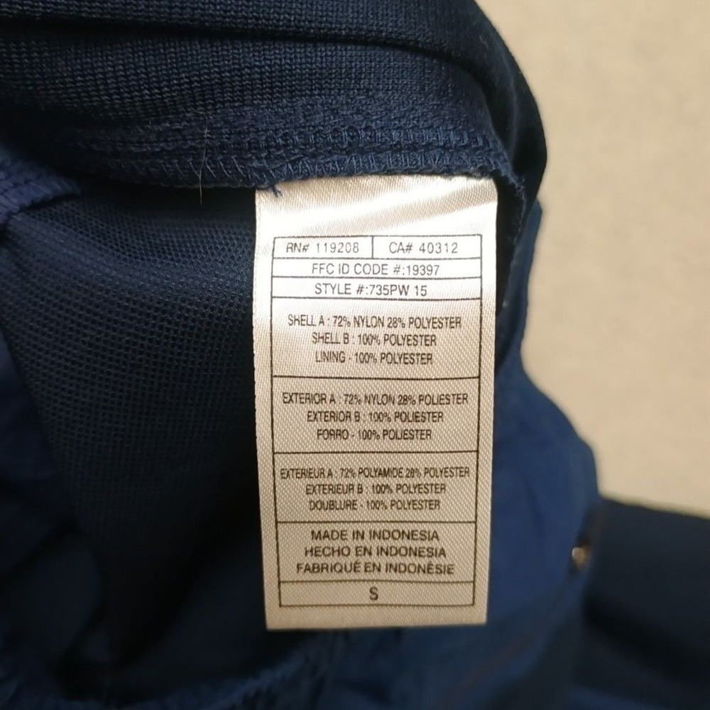 Adidas Track Pants Mens S Blue Nylon Soccer Colorblock Zip Pocket Ankle Zip Team - Picture 8 of 13